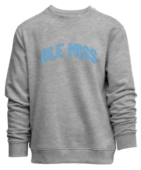 Camp David Everyday Crew- Grey- Arch Ole Miss