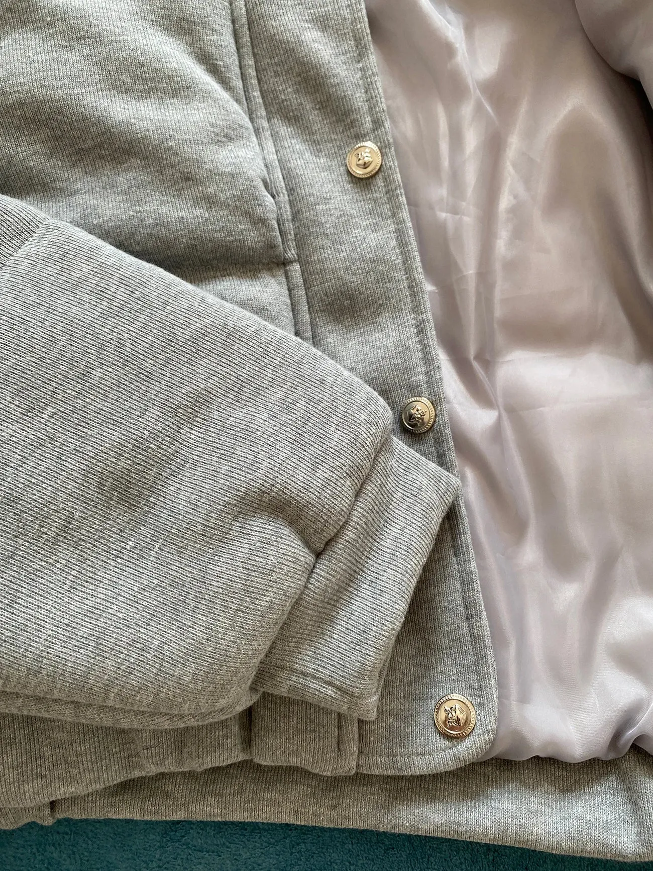 Cold Feelings Gray Puffer Coat
