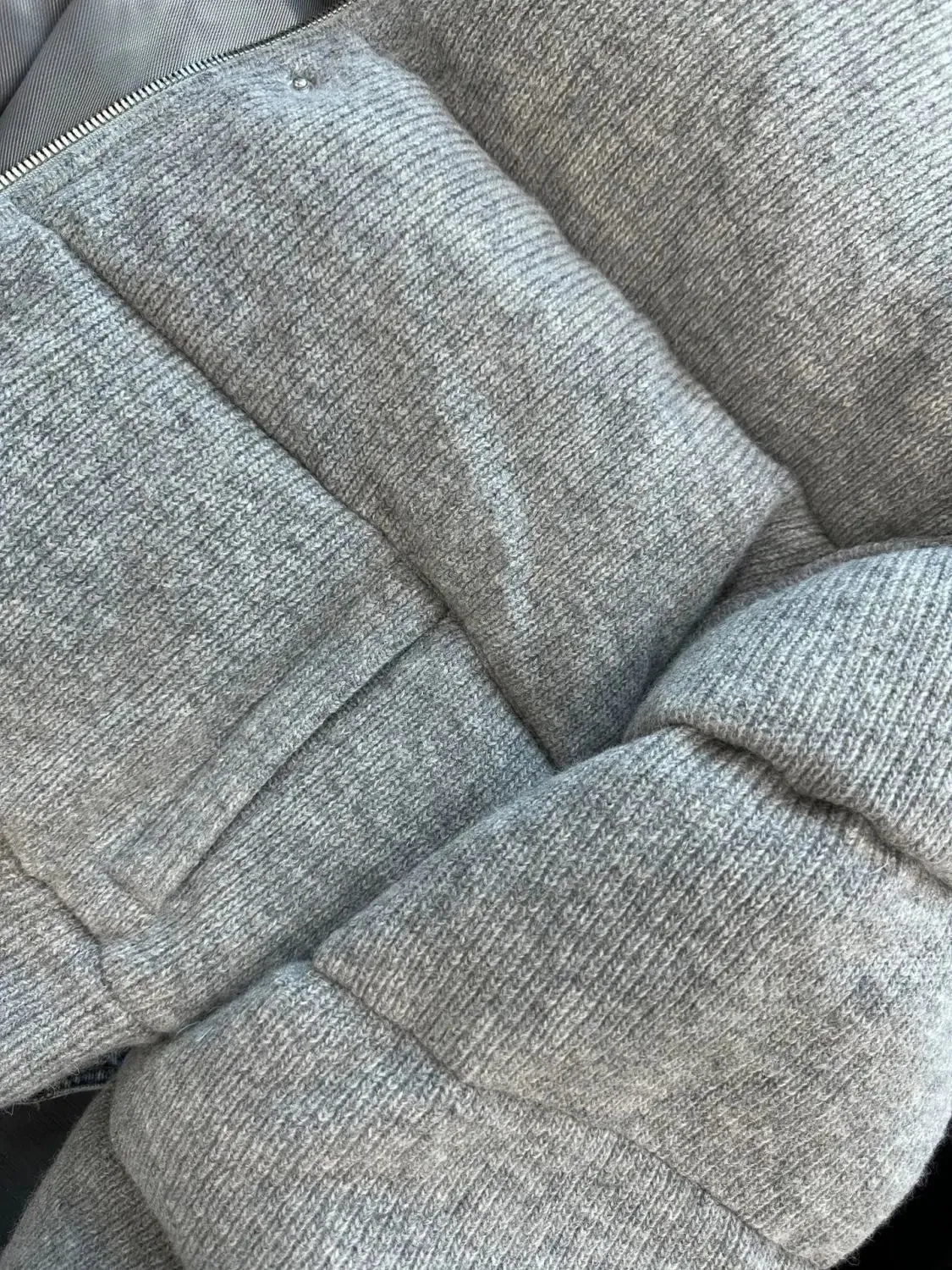 Cold Feelings Gray Puffer Coat
