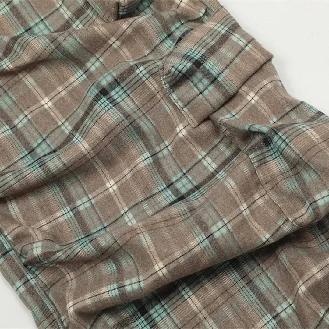 Heritage Pleated Plaid Cargo Pants