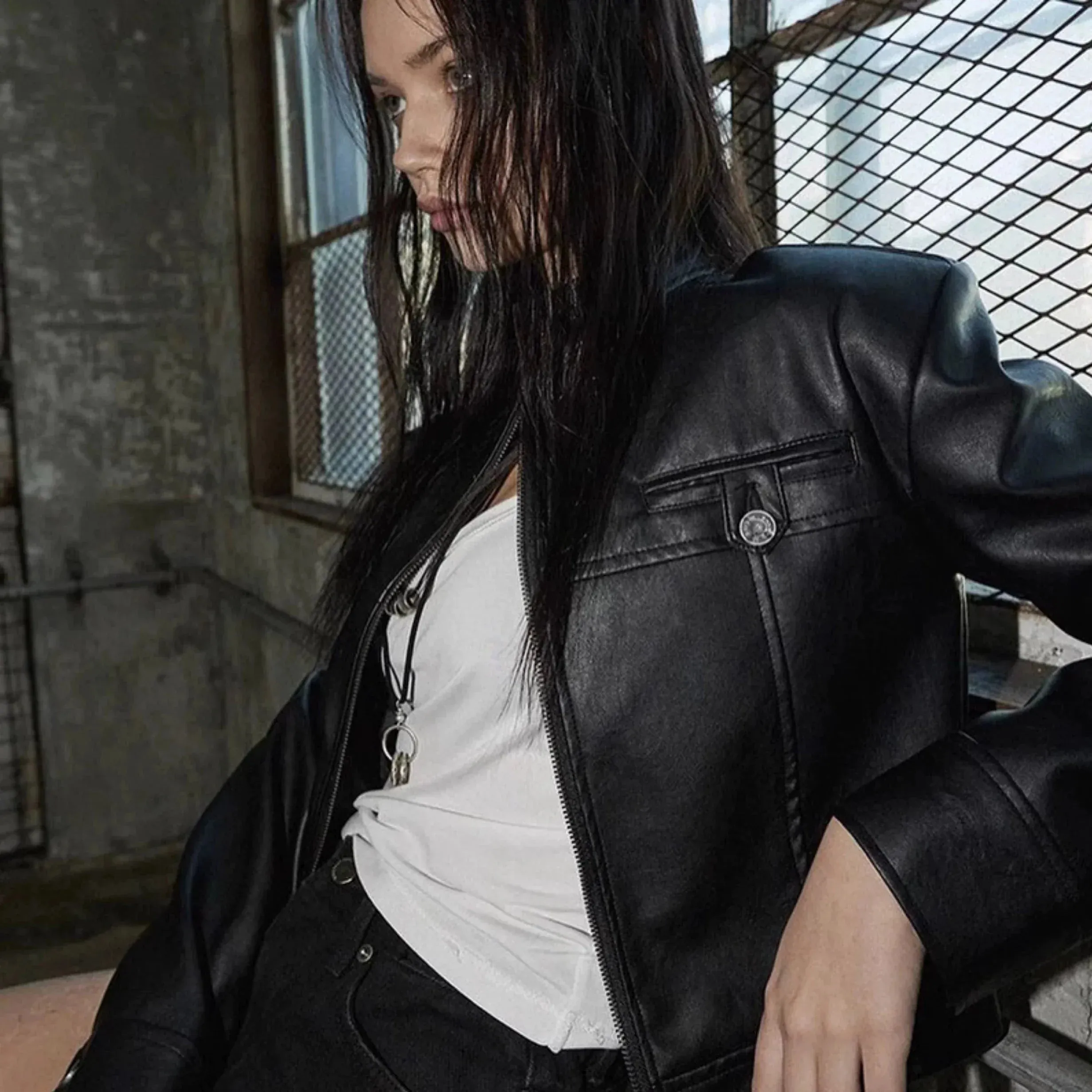 Katia Retro Leather Jacket
